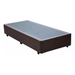 Base Cama Box Solteiro Corino Marrom 40x88x188 - 1