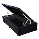 Ver imagem 1 de Base Cama Box Baú Solteiro Corino Preto 43x88x188