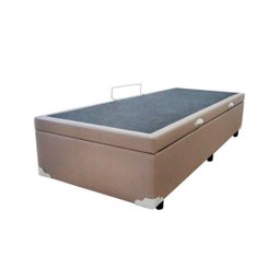 Base Cama Box Baú Solteiro Corino Bege 43x88x188 - 3