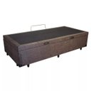 Ver imagem 2 de Base Cama Box Baú Solteiro Suede Marrom 43x88x188