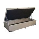 Ver imagem 1 de Base Cama Box Baú Solteiro Suede Bege 43x88x188