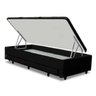 Base para Cama Box Solteiro 3 em 1 com Baú e Cama Auxiliar Preta - 3