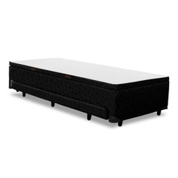 Base para Cama Box Solteiro 3 em 1 com Baú e Cama Auxiliar Preta - 4