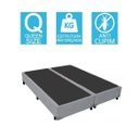 Ver imagem 2 de Base Cama Box Bipartido Queen Size Corino Cinza 40x158x198