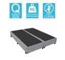 Ver imagem 2 de Base Cama Box Bipartido Queen Size Corino Cinza 40x158x198