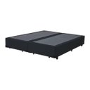 Ver imagem 1 de Base Cama Box Bipartido Queen Size Suede Preto 40x158x198