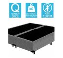 Ver imagem 2 de Base Cama Box Bipartido Queen Size Suede Cinza 40x158x198