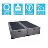 Base Cama Box Baú Bipartido Queen Size Suede Cinza 43x158x198 - 2