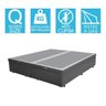 Base Cama Box Baú Bipartido Queen Size Corino Cinza 43x158x198 - 2