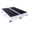 Base Cama Box Bipartido King Size Corino Branco 40x193x203 - 1
