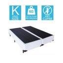 Ver imagem 2 de Base Cama Box Bipartido King Size Corino Branco 40x193x203