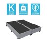 Base Cama Box Bipartido King Size Corino Cinza 40x193x203 - 2
