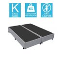 Ver imagem 2 de Base Cama Box Bipartido King Size Corino Cinza 40x193x203