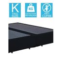 Ver imagem 2 de Base Cama Box Bipartido King Size Suede Preto 40x193x203