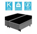 Ver imagem 2 de Base Cama Box Bipartido King Size Suede Cinza 40x193x203