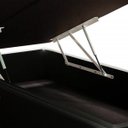 Ver imagem 3 de Base Cama Box Baú Bipartido King Size Corino Preto 43x193x203