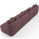 Ver imagem 7 de Sofá 5 Lugares para Sala de Estar Living 388cm Arlo F04 Veludo Lilás Tc-12014 - Lyam Decor