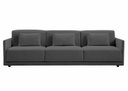 Ver imagem 2 de Sofá 3 Lugares King Size 2,52m Sarja Cinza D-30 - Sofá Direto da Fábrica