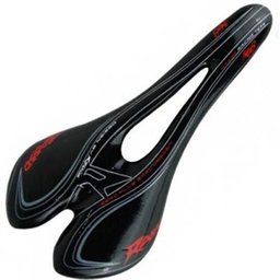 Selim Ddk Rasso R-308 Vazado Speed Mtb Preto Vermelho - 247g - 5