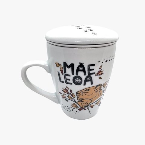 Caneca de Chá Infusor - Mãe Leoa