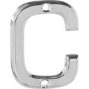 Ver imagem 1 de Letra C Residencial Pequena Cromada Para Apartamento