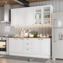 Ver imagem 2 de Cozinha Modulada 200cm Ce854 Americana Branco Nature Henn