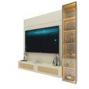 Ver imagem 2 de Home para TV até 65 Polegadas com LED 191,2cm x 217,6cm 100% MDF Luminare/Native Gelius Móveis