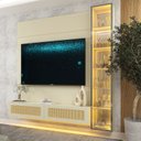 Ver imagem 7 de Home para TV até 65 Polegadas com LED 191,2cm x 217,6cm 100% MDF Luminare/Native Gelius Móveis
