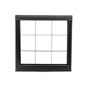 Ver imagem 1 de Janela Porta Gas Dupla para Banheiro com Grade Quadrada - Vettoretti:preto