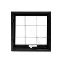 Ver imagem 2 de Janela Porta Gas Dupla para Banheiro com Grade Quadrada - Vettoretti:preto