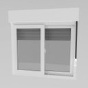 Ver imagem 4 de Janela de Correr Pvc 2 Folhas com Vidro, Persiana e Trava Hauskin Wigga 160x120cm