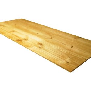 Tampo de Mesa ou Bancada de Madeira Maciça de Pinus Tratado 60x100 Centímetros - Natural Único