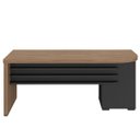 Ver imagem 4 de Mesa para Escritório 4 Gavetas com Chave Lado Esquerdo Nogal/Preto