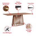 Ver imagem 2 de Mesa de Jantar Retangular 8 Lugares 200x90cm Gabi Noronha - Straub Web