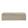 Calçadeira Baú Imperatriz 120 cm Suede Bege - 1