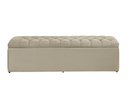 Ver imagem 1 de Calçadeira Baú Imperatriz 120 cm Suede Bege