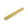 Listelo Liri em Alumínio 10mm x 10mm - Homeney Ocre Dourado 3m - 1