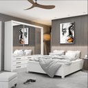 Ver imagem 1 de Quarto Completo Casal Anjos Premium e Cama de Casal Carioca Móveis