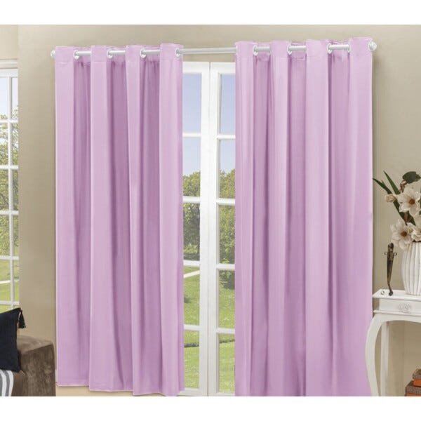 Cortina Blackout PVC Corta 100% A Luz 2,80x2,80M - Rosa - 1