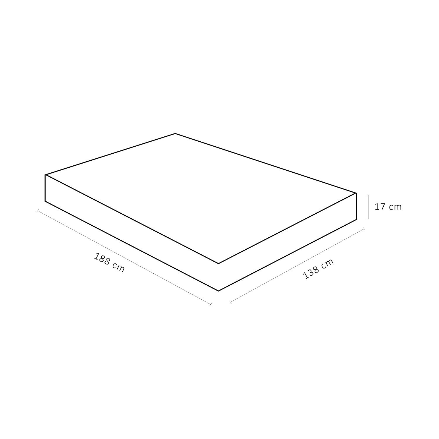 Colchão Casal Ortobom Light D45 (138x188x17) -  - 2