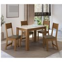 Ver imagem 1 de Conjunto de Mesa 1,08cm Belgica com 4 Cadeiras Indekes