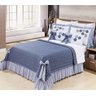 Colcha Casal Queen Doce Lar 100% Algodão Percal 150 Fios 07 peças - azul - 1