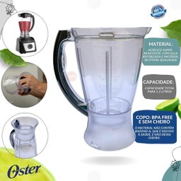 Copo Multiprocessador Oster 1000w Mpr860/870/871 Original - 2