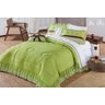 Colcha Casal Queen Naturalle 5 pecas Percal 150 Fios algodão - Verde - 1