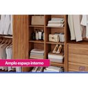 Ver imagem 6 de Guarda Roupa Casal 6 Portas c/Pés Aurora Jequitiba Panan