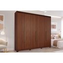 Ver imagem 1 de Guarda Roupa Casal 6 Portas c/Pés Aurora Jequitiba Panan