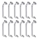 Ver imagem 1 de Alça de Apoio 50cm Barra Inox Segurança Banheiro Kit 12 Unidades Deficiente Idoso Acessibilidade