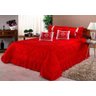 Cobre Leito Casal King Portinari 7 peças - Vermelho - 1