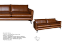 Ver imagem 4 de Sofá Decorativo de Couro 2 Lugares 2,40cm Fixo América Conhaque - Mozzelar