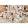 Cobre Leito Casal Queen La Bella 3 Peças Patchwork - 1
